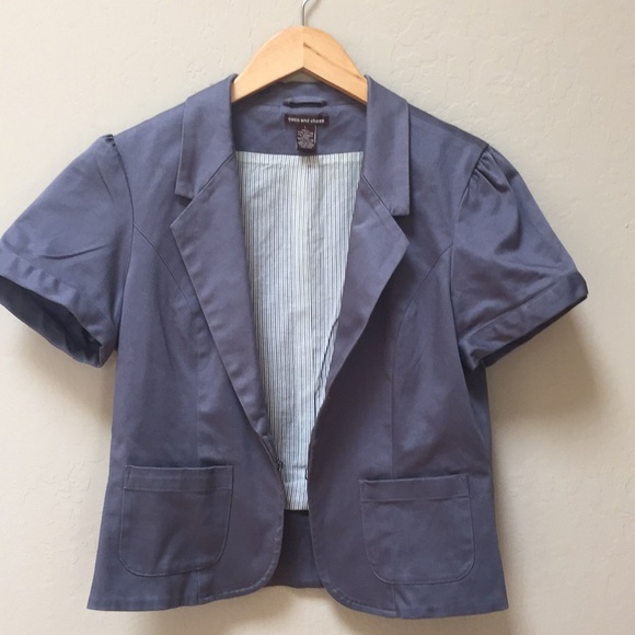 Polished cotton shortsleeved jacket - Picture 1 of 3